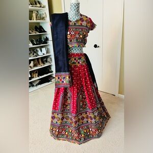 Garba season is upon us!Enjoy the festivities with vibrant chaniya choli set